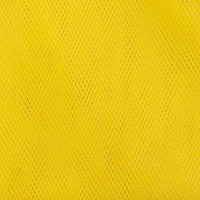 Фатин матовый 16-70, 12 гр/м2, шир.300см, цвет жёлтый - купить в Ангарске. Цена 113.85 руб.