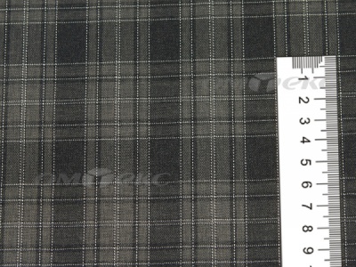 Ткань костюмная клетка 25235 2004, 185 гр/м2, шир.150см, цвет серый/бел - купить в Ангарске. Цена 