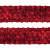 Тесьма с пайетками 3, шир. 35 мм/уп. 25+/-1 м, цвет красный - купить в Ангарске. Цена: 1 308.30 руб.